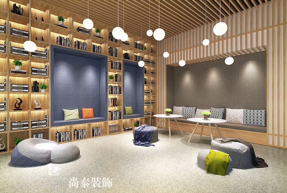 深圳前?；鹦℃?zhèn)金融科技公司辦公室設(shè)計效果圖 